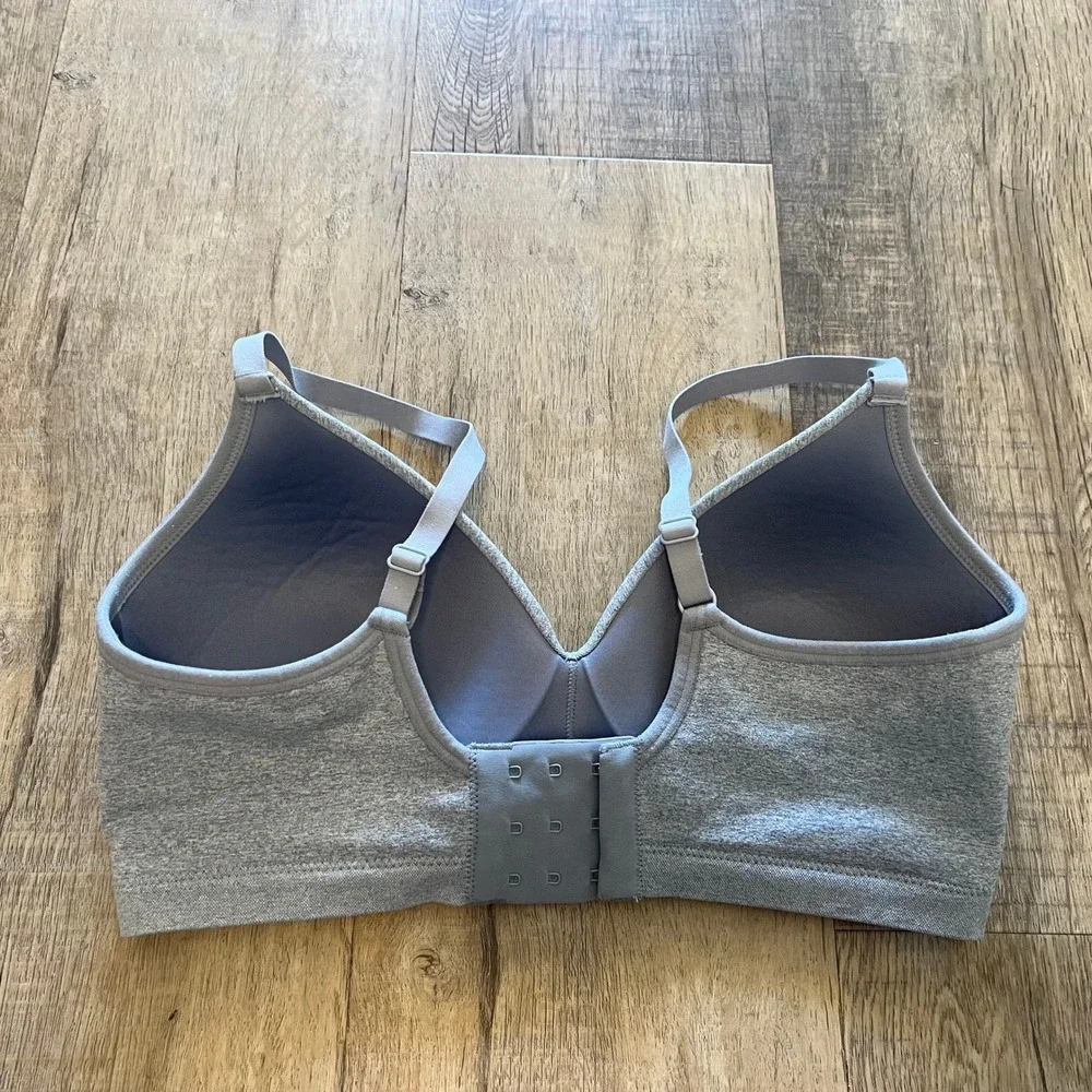 ThirdLove Wireless Bra Heather Grey Seamless Adjustable Straps MD+ RN139833